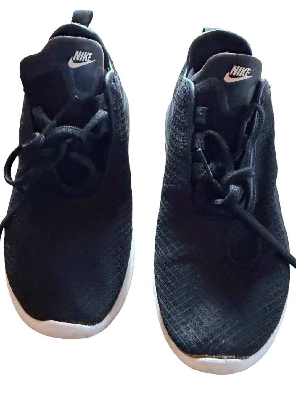 Nike Air Max Motion 2 Running Sneakers Black Mesh Low Boys Size 5 AO0352
